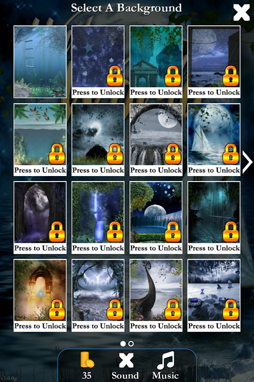 Pyramid Solitaire Water World Скриншот 1