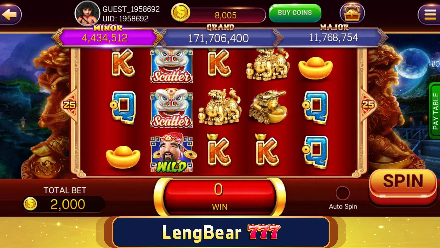 LengBear 777 - Khmer Games Captura de pantalla 0