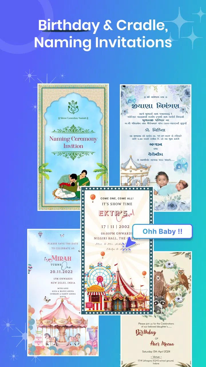 Invitation Maker - Card Design Tangkapan skrin 3