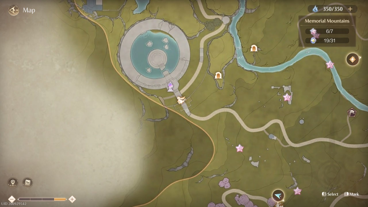 Carte à Infinity Nikki