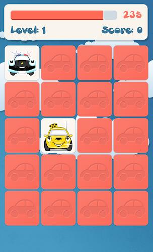 Cars memory game for kids Capture d'écran 3