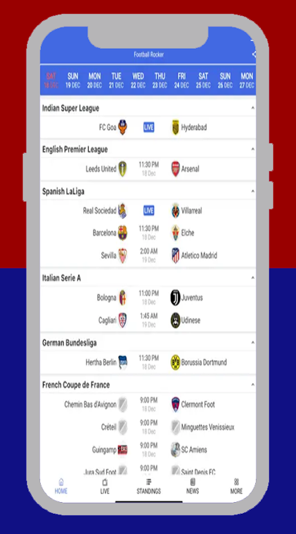 FootyBite app Tangkapan skrin 2