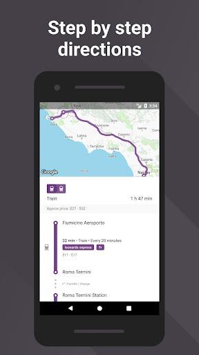 Rome2Rio Captura de pantalla 3