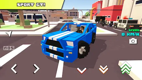 Blocky Car Racer Captura de pantalla 0