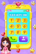 cute princess toy phone game स्क्रीनशॉट 0