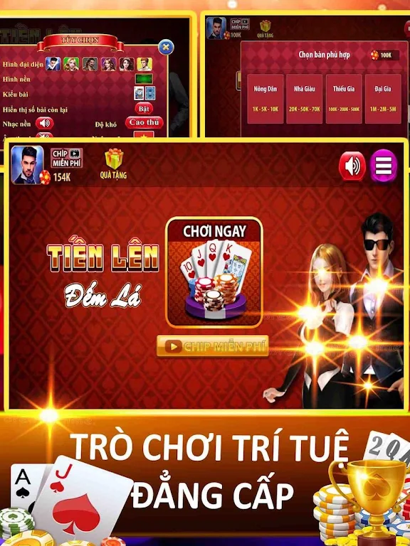 Tiến lên đếm lá - Thirteen - tien len offline Schermafbeelding 0