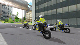 Police Motorbike Simulator 3D Captura de tela 1