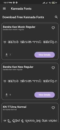 Kannada Fonts Screenshot 1