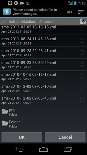 SMS Backup & Restore स्क्रीनशॉट 2