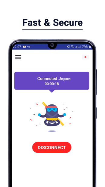 Ninja VPN – Faster, Safer Internet Captura de tela 2