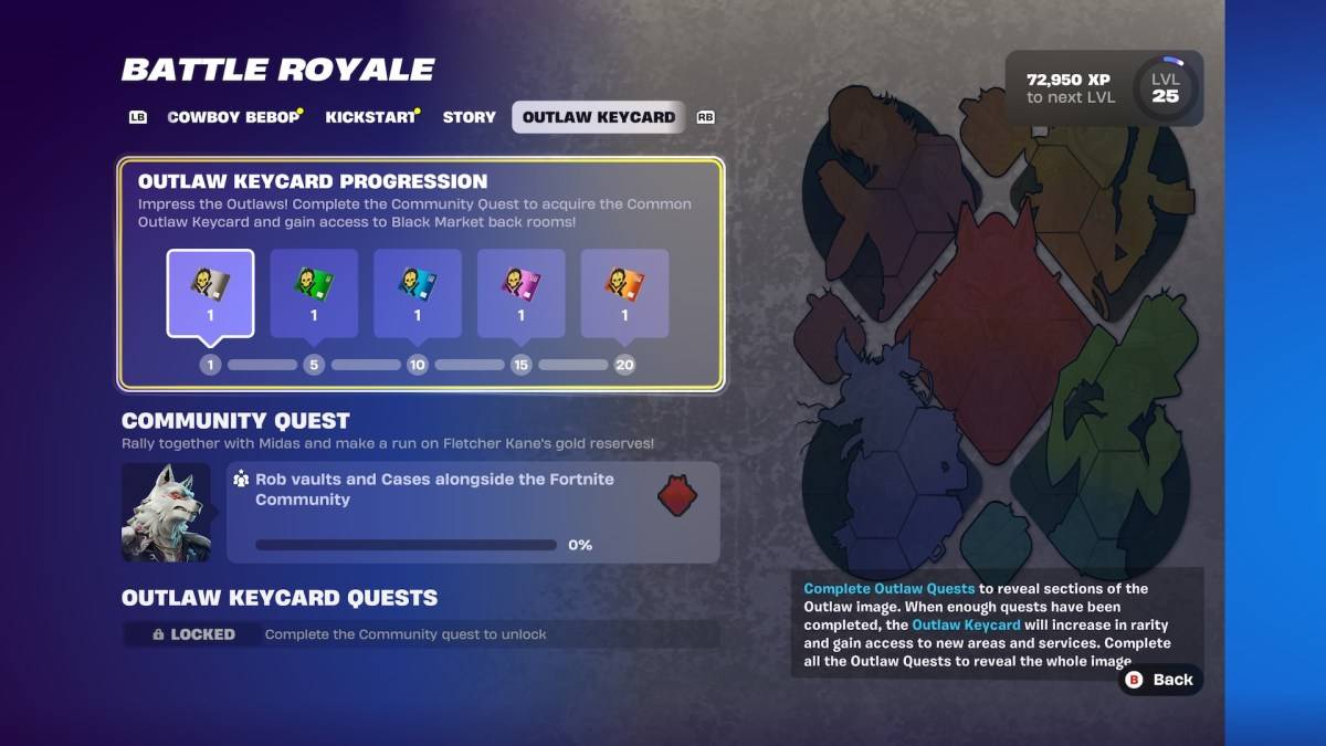 Fortnite Chapter 6 Season 2 Outlaw Keycard Upgrades Revealed