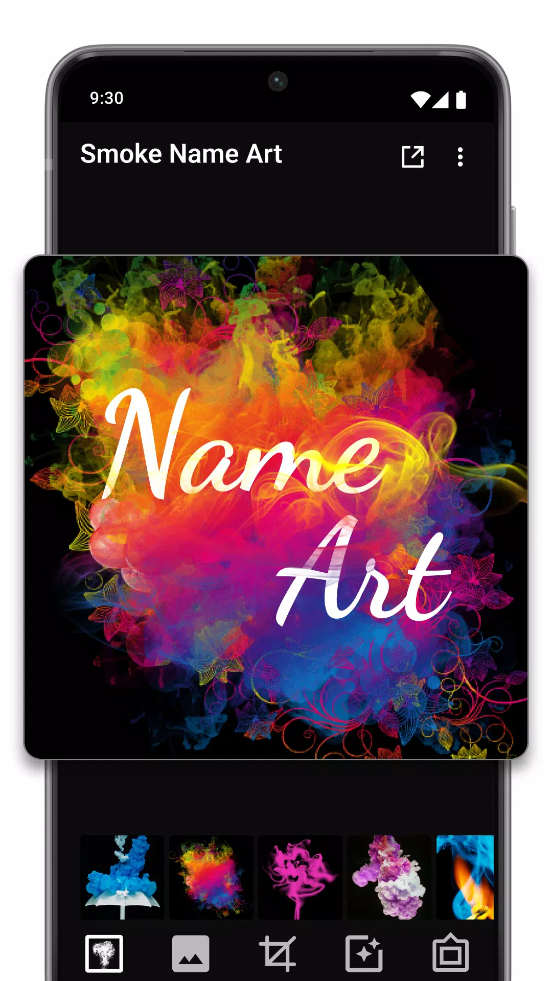 Smoke Name Art Maker應用截圖第3張