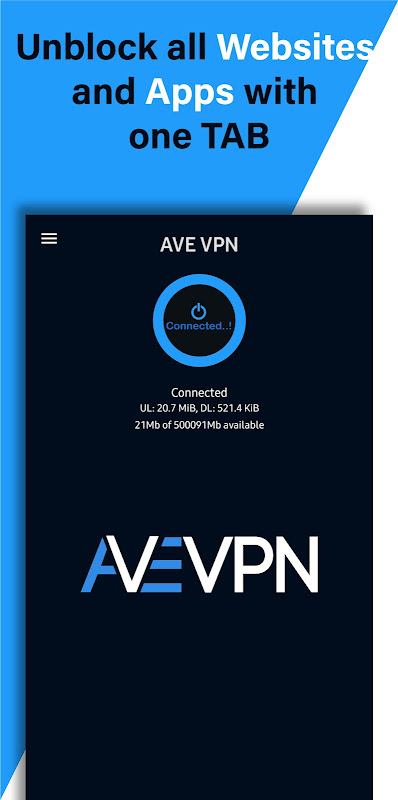 AVE VPN:Low Ping Vpn Скриншот 1