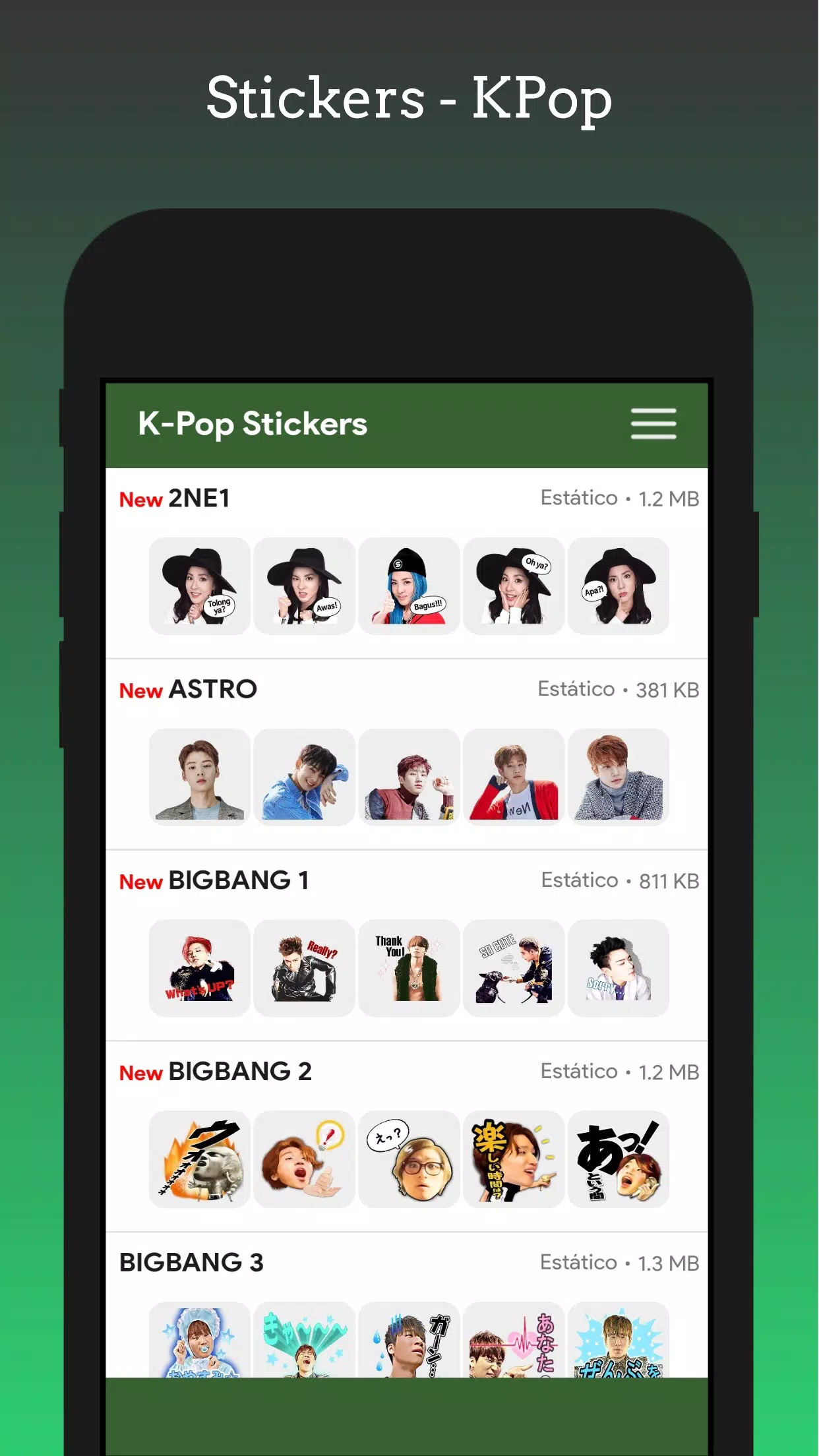 Stickers - KPop Korean BT24 Screenshot 0