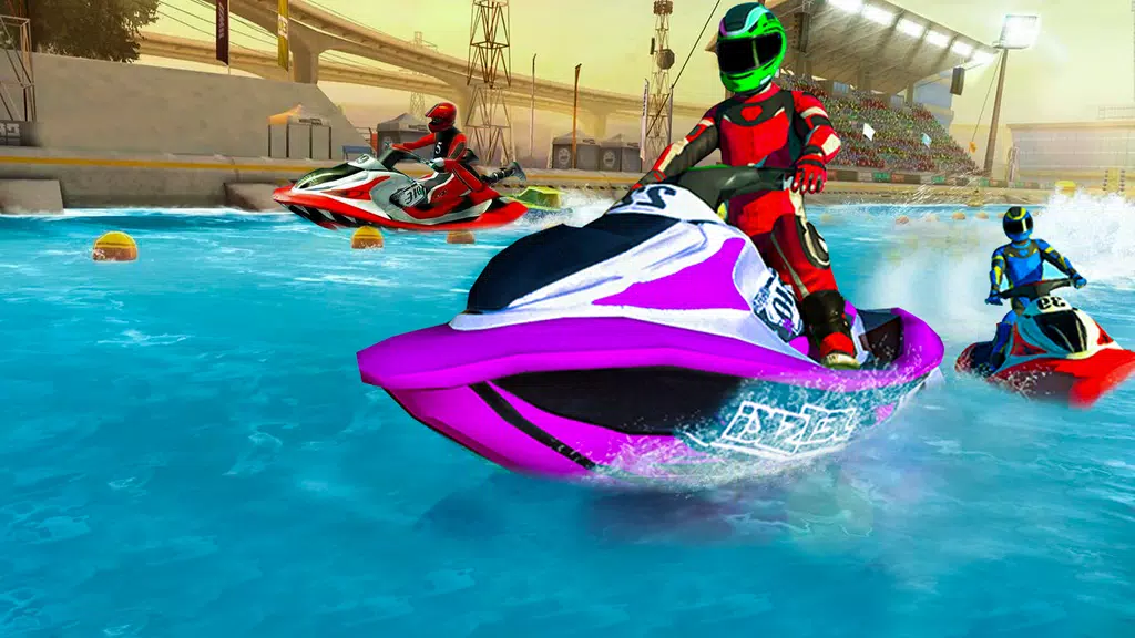 Jet Ski Racing Simulator Games ဖန်သားပြင်ဓာတ်ပုံ 0