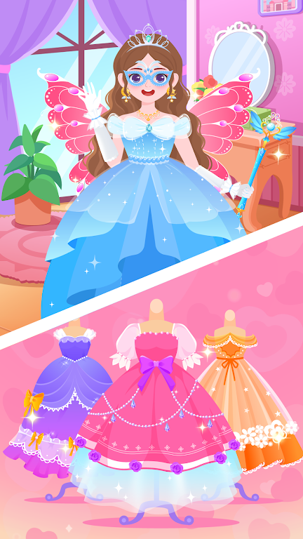 DuDu Princess dress up game Captura de tela 1