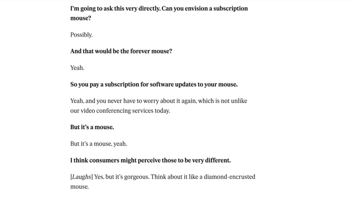 Logitech CEO Interview Transcript Snippet
