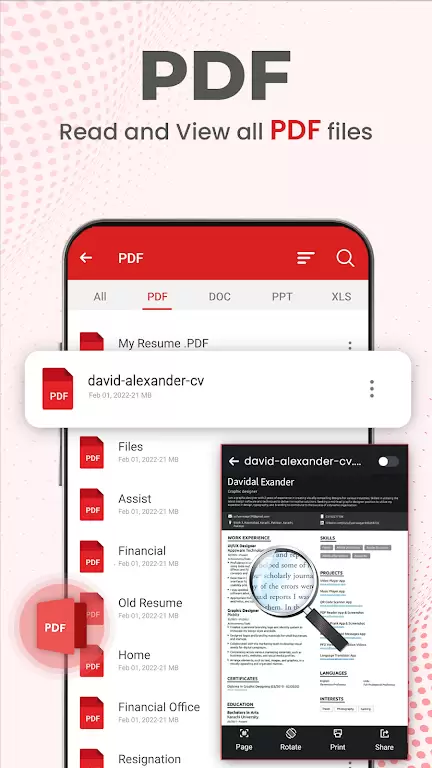 Document Reader PDF Reader Schermafbeelding 1