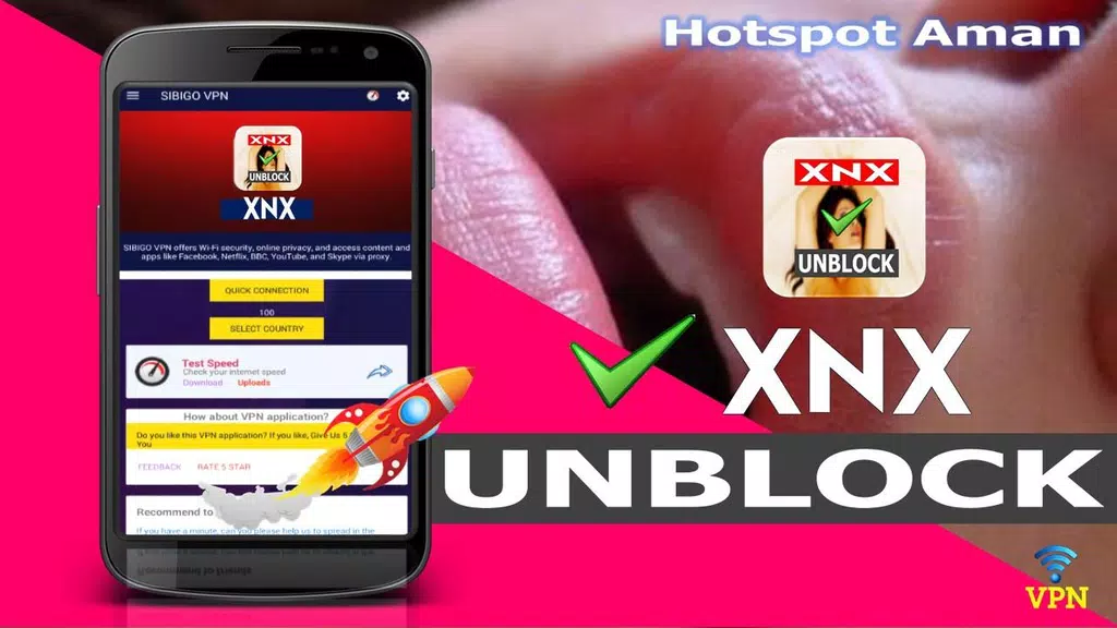 VPN Unblock XnX - Buka Situs X-Video & Sites Ekran Görüntüsü 1