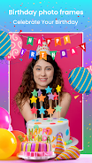 Ai Birthday Photo frames Captura de pantalla 1