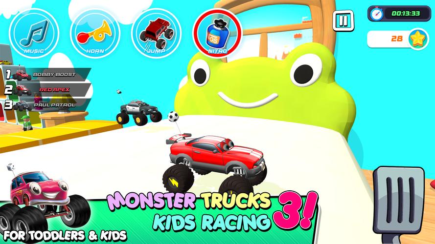 Monster Trucks Game for Kids 3 Captura de tela 0