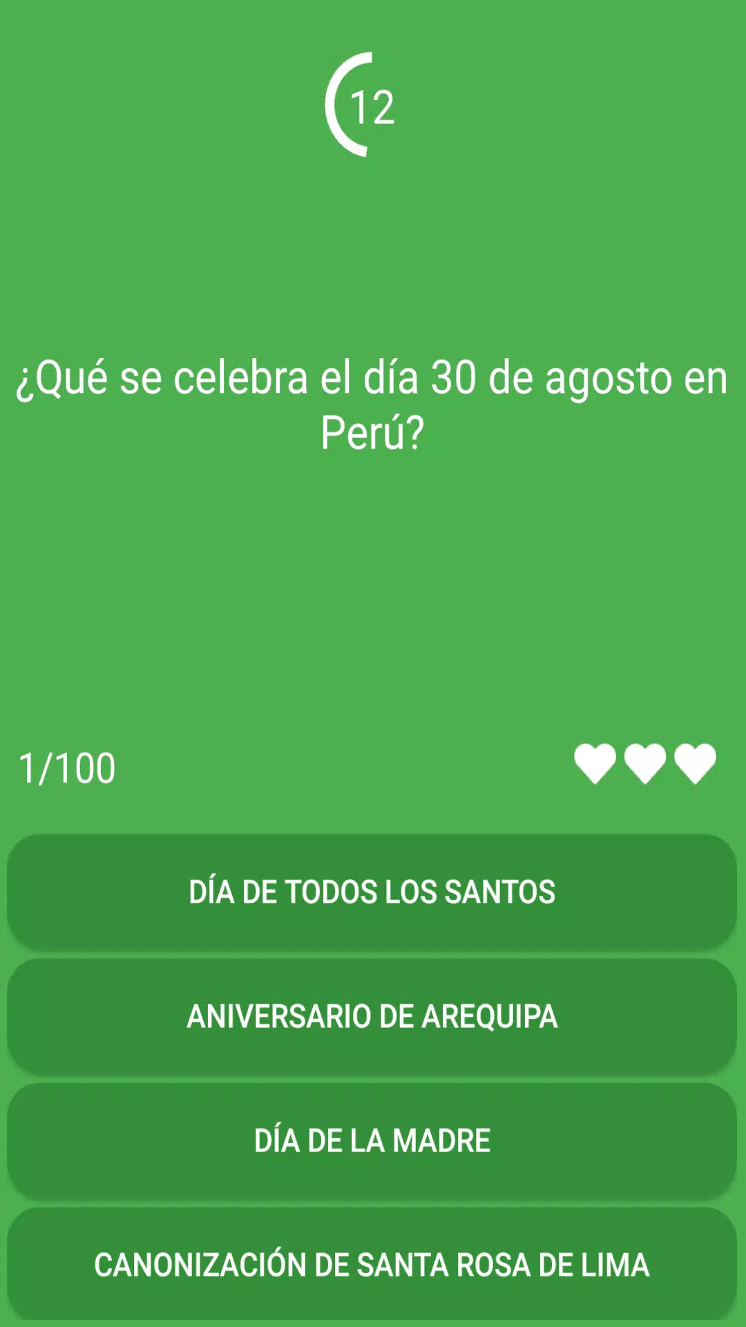 Test: ¿Cuánto sabes de Perú? Скриншот 1