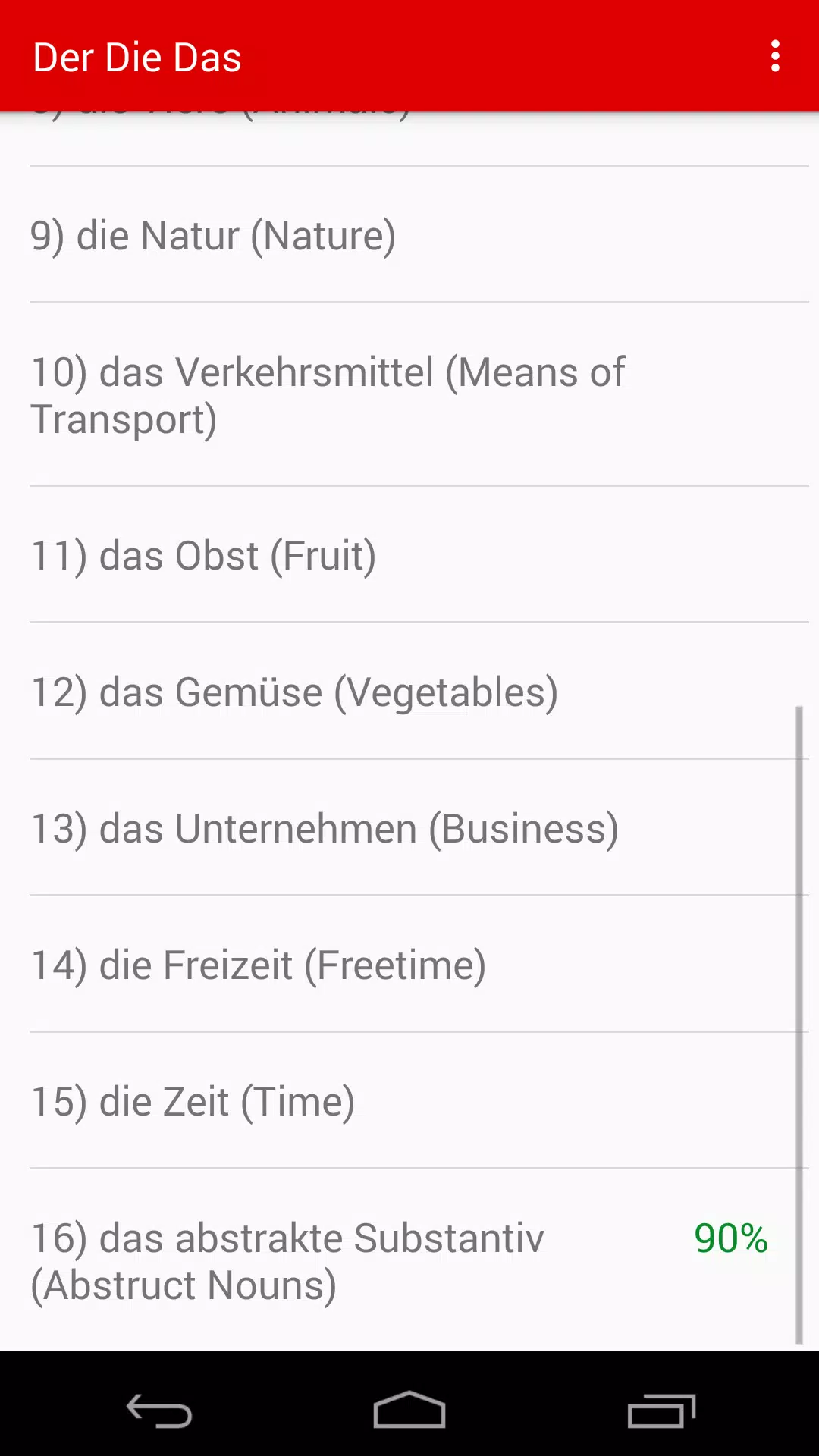 Der Die Das German Grammar Screenshot 1