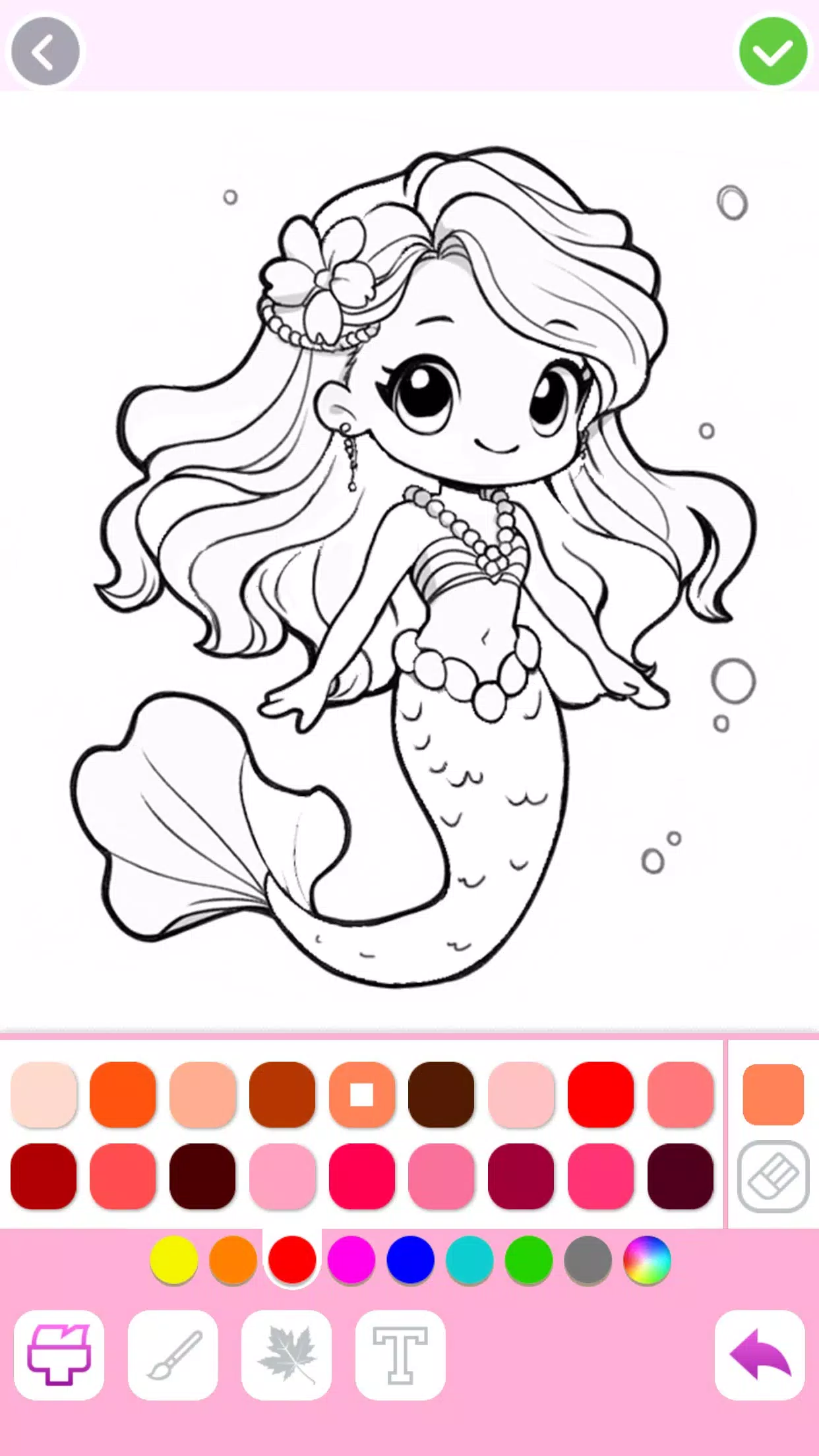 Mermaid Coloring:Mermaid games Schermafbeelding 3