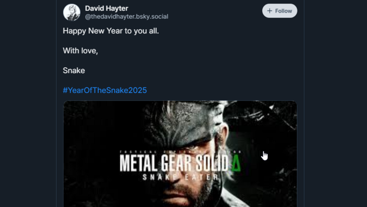 Metal Gear Solid欢迎蛇年的蛇年表演