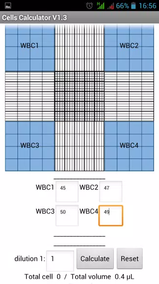 Cells Calculator स्क्रीनशॉट 0