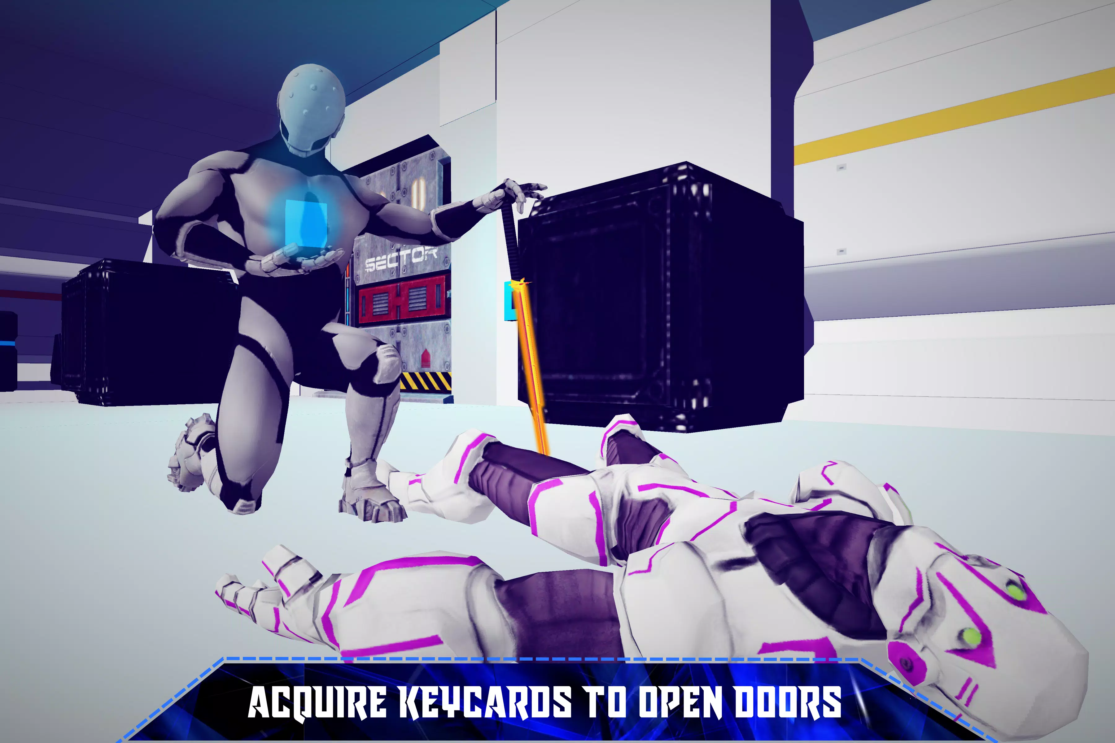Escape Robot Facility: 3D Cosmic Galaxy Captura de pantalla 3