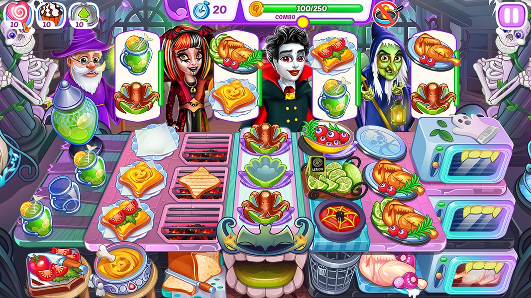 Halloween Madness Cooking Game Tangkapan skrin 0