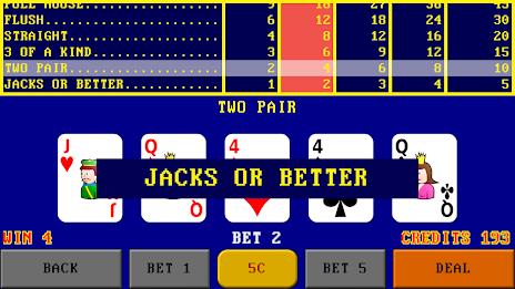 Video Poker Simulator Screenshot 1