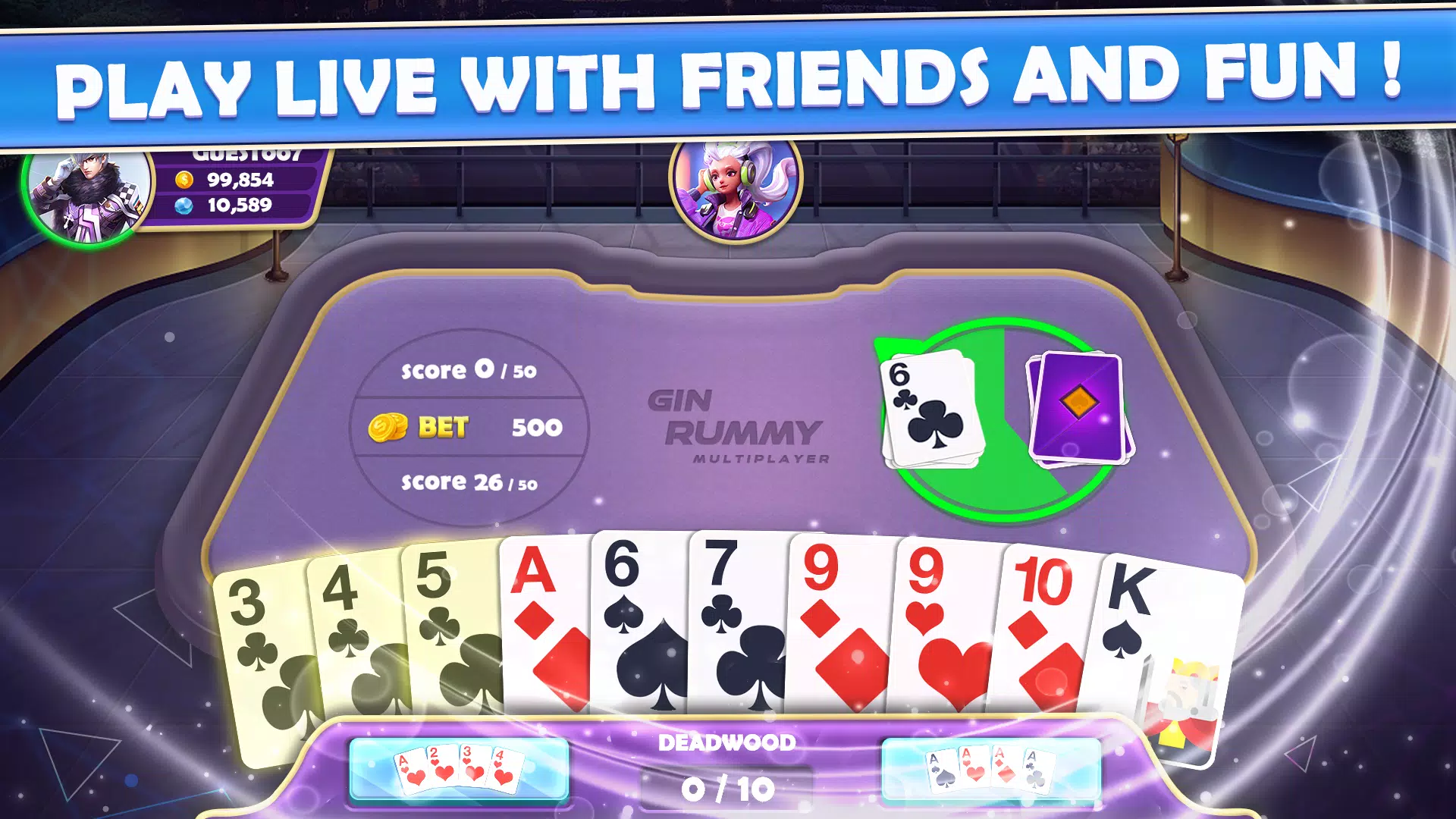 Gin Rummy Multiplayer स्क्रीनशॉट 3