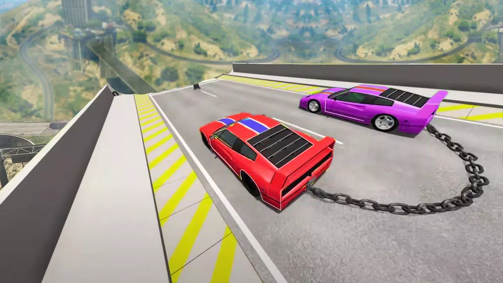 Chained Cars Stunt Racing Game Screenshot 2