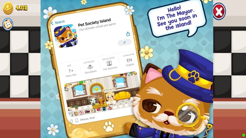 Pet Society Island é um novo jogo de animais de estimação virtual no Android