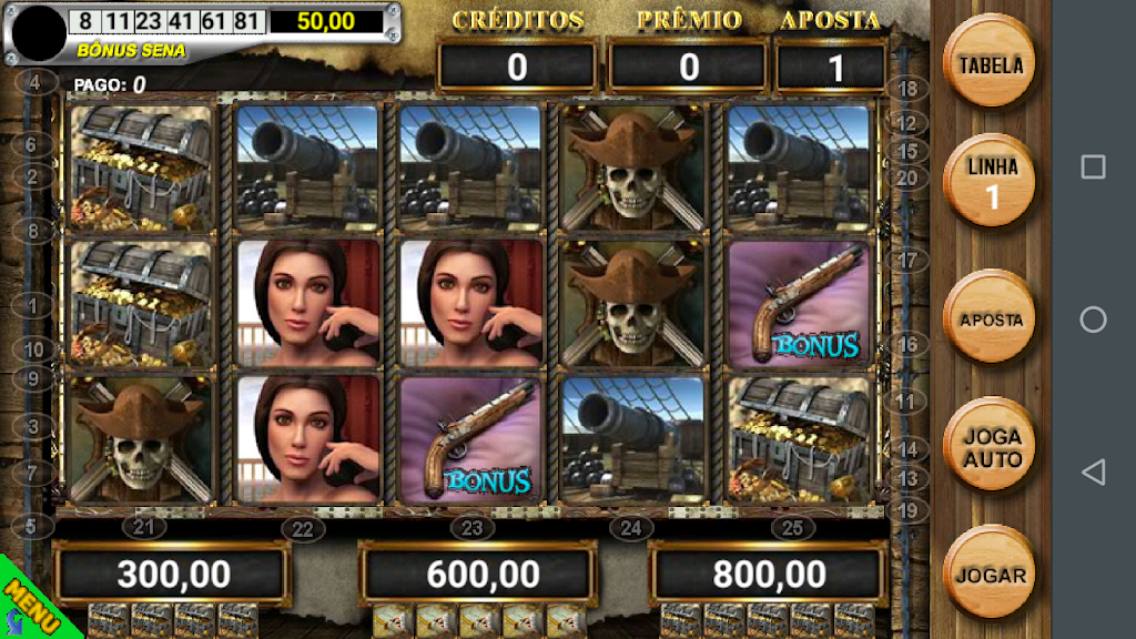 Bucaneiros Caça Níquel Captura de pantalla 0