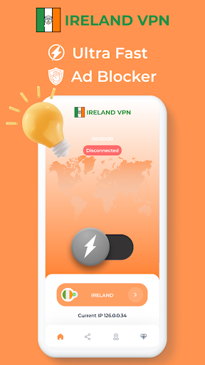 Ireland VPN - Private Proxy Screenshot 1