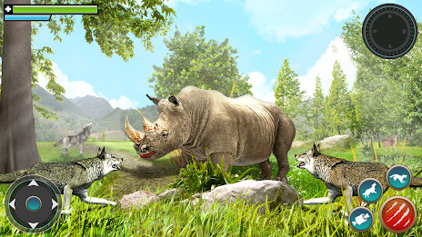 Wild Wolf Games: Animal Sim 3D Captura de pantalla 3