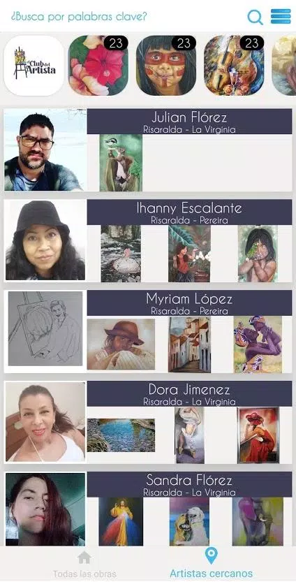 el CLUB del Artista Captura de pantalla 0