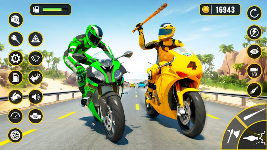 Moto Attack - Bike Racing Game Ảnh chụp màn hình 1