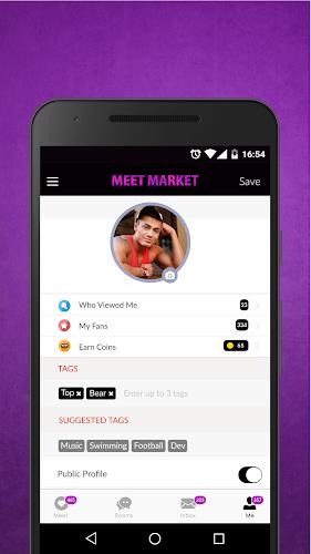 Meet Market: Gay Chat & Dates Screenshot 2