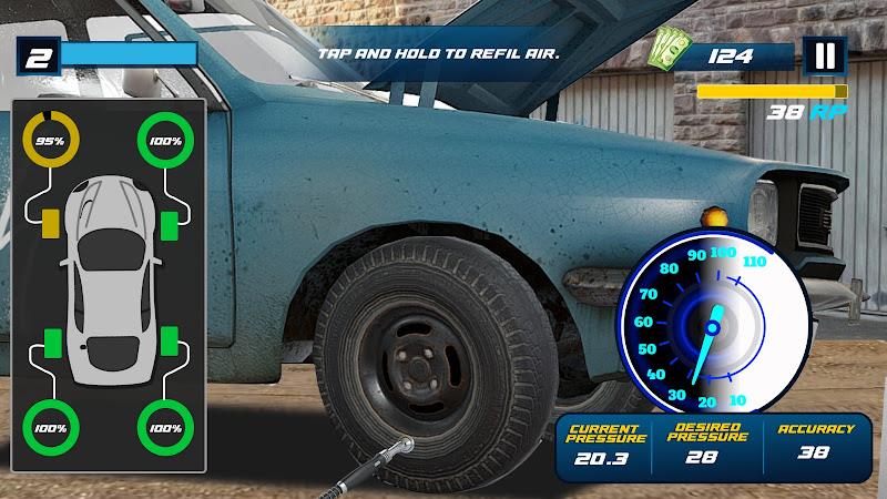 Tire Shop Car Mechanic Game 3d Captura de pantalla 1