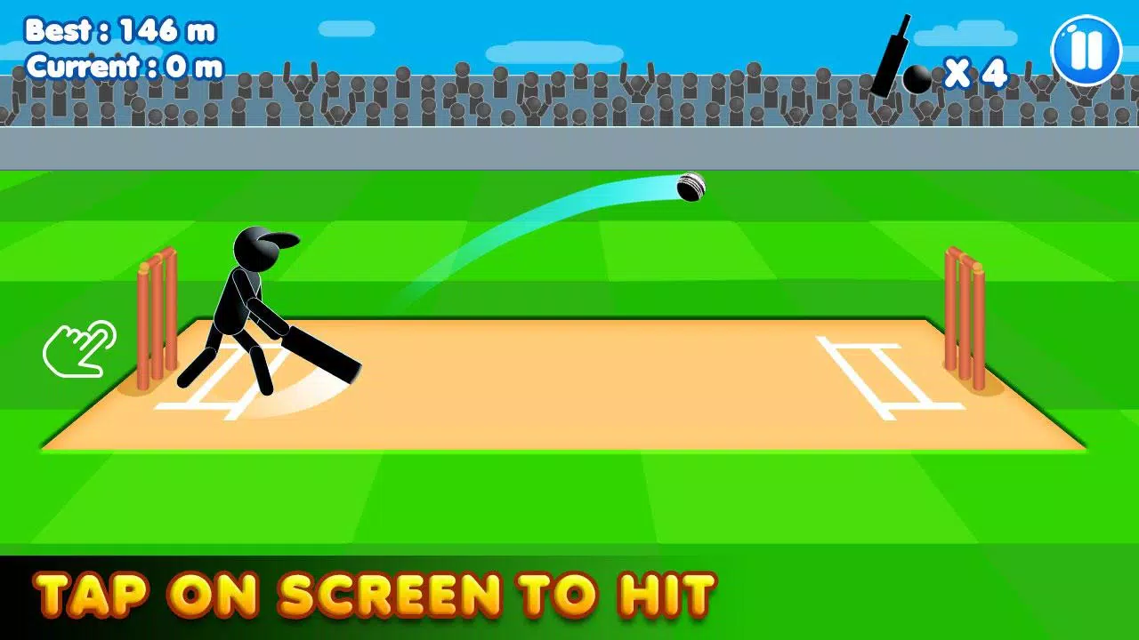 Stickman Cricket:Cricket Games Ảnh chụp màn hình 1