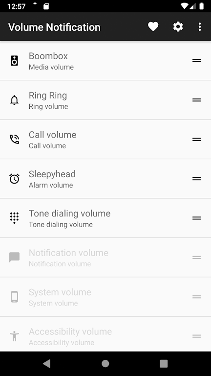 Volume Notification Screenshot 1