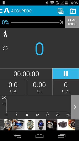 Accupedo Pedometer Screenshot 2