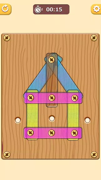 Nutty Puzzles: Screw and Solve Schermafbeelding 1