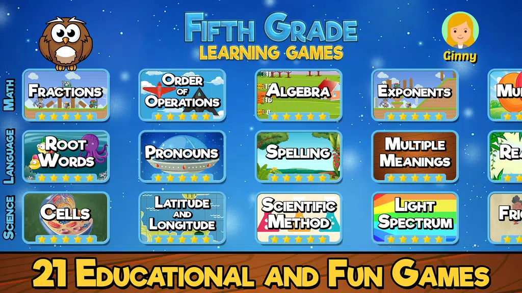 Fifth Grade Learning Games Capture d'écran 2