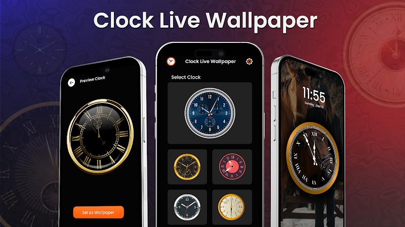 Analog Clock Wallpaper：3DClock应用截图第1张