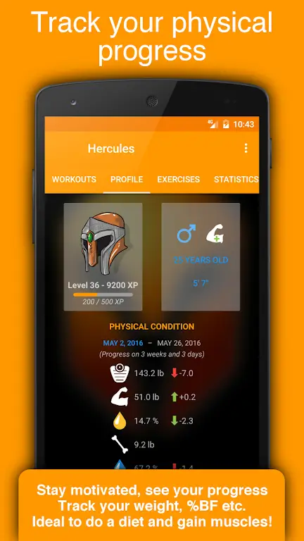 Hercules Workout ဖန်သားပြင်ဓာတ်ပုံ 2